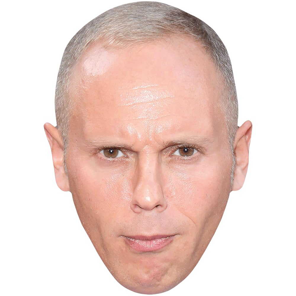 Celebrity Cutouts Lifelike Robert Rinder (Frown) Celebrity Mask, Flat Card Face, Fancy Dress Mask
