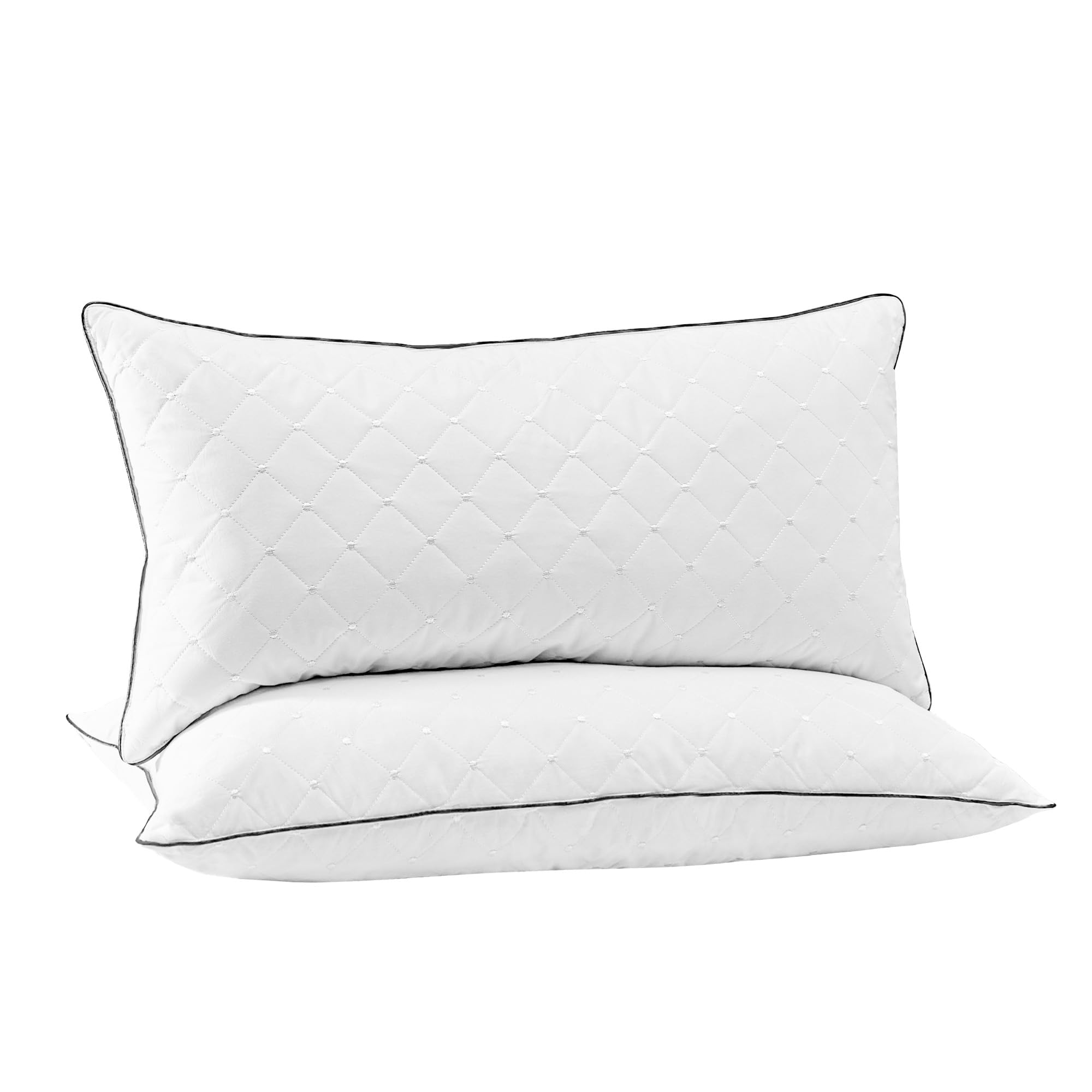 Deodar Kopfkissen 40x80, Federkissen Daunenkissen Schlafkissen mit 945g Füllungen, 100% Baumwollbezug Bettkissen, Machinewaschbar, Öko-Tex und RDS Zertifiziert, 2er Set