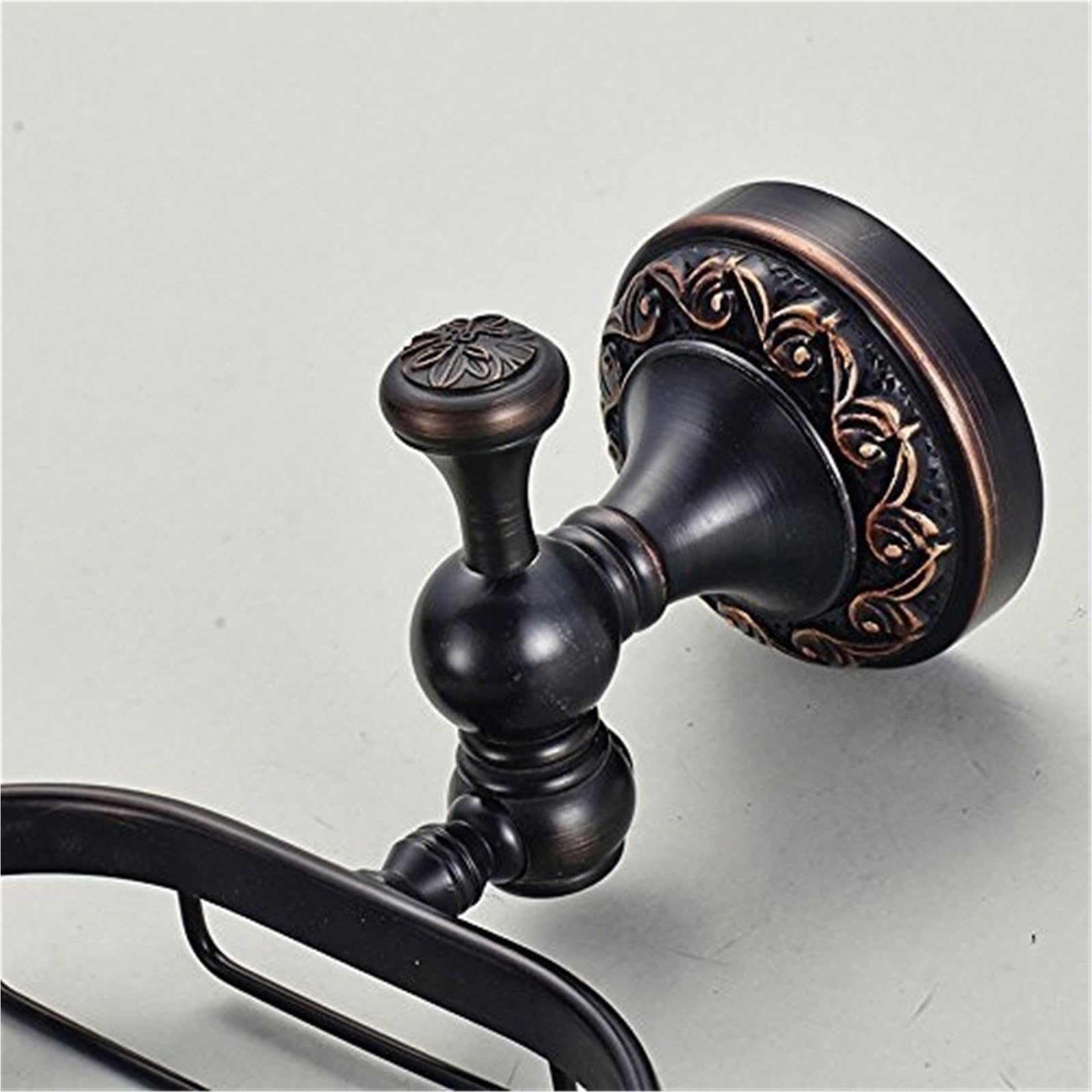 Porte-Savon de Douche Porte-Savon Mural en Laiton Massif for Salle de Bain et Douche, Accessoires en Barre(Black Antique)