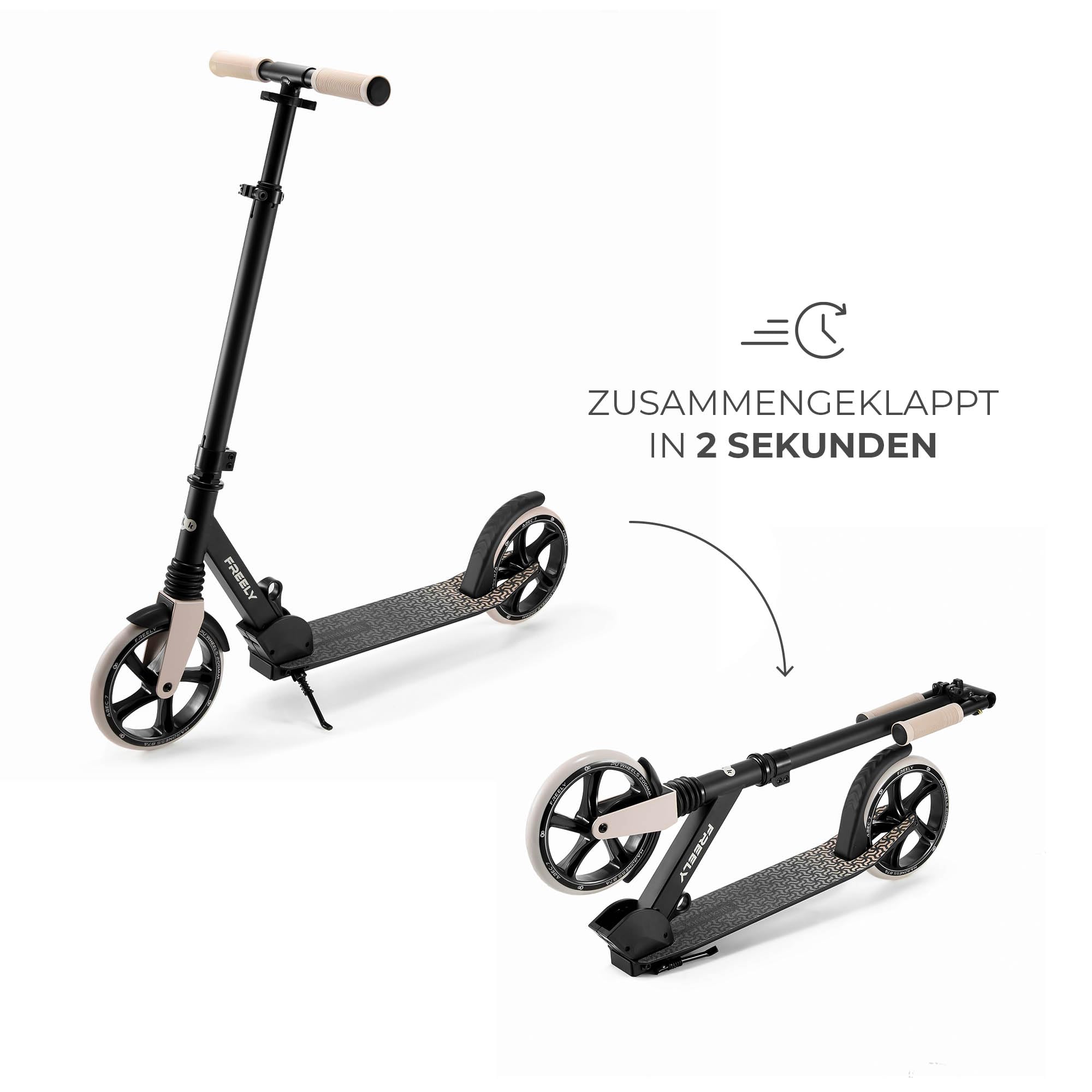 Kinderkraft Freely Scooter ab 3 Jahren, Kinderroller bis zu 100 kg, schnellen Zusammenklappen, Räder aus PP