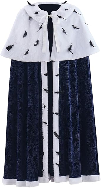 MyheroCos King George Cosplay Costume Cloak Medieval Royal King George Washington Costume Hamilton Cosplay Prince Cape Robe