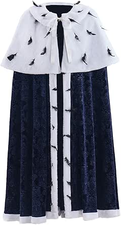 Amazon.com: MyheroCos King George Cosplay Costume Cloak Medieval Royal ...