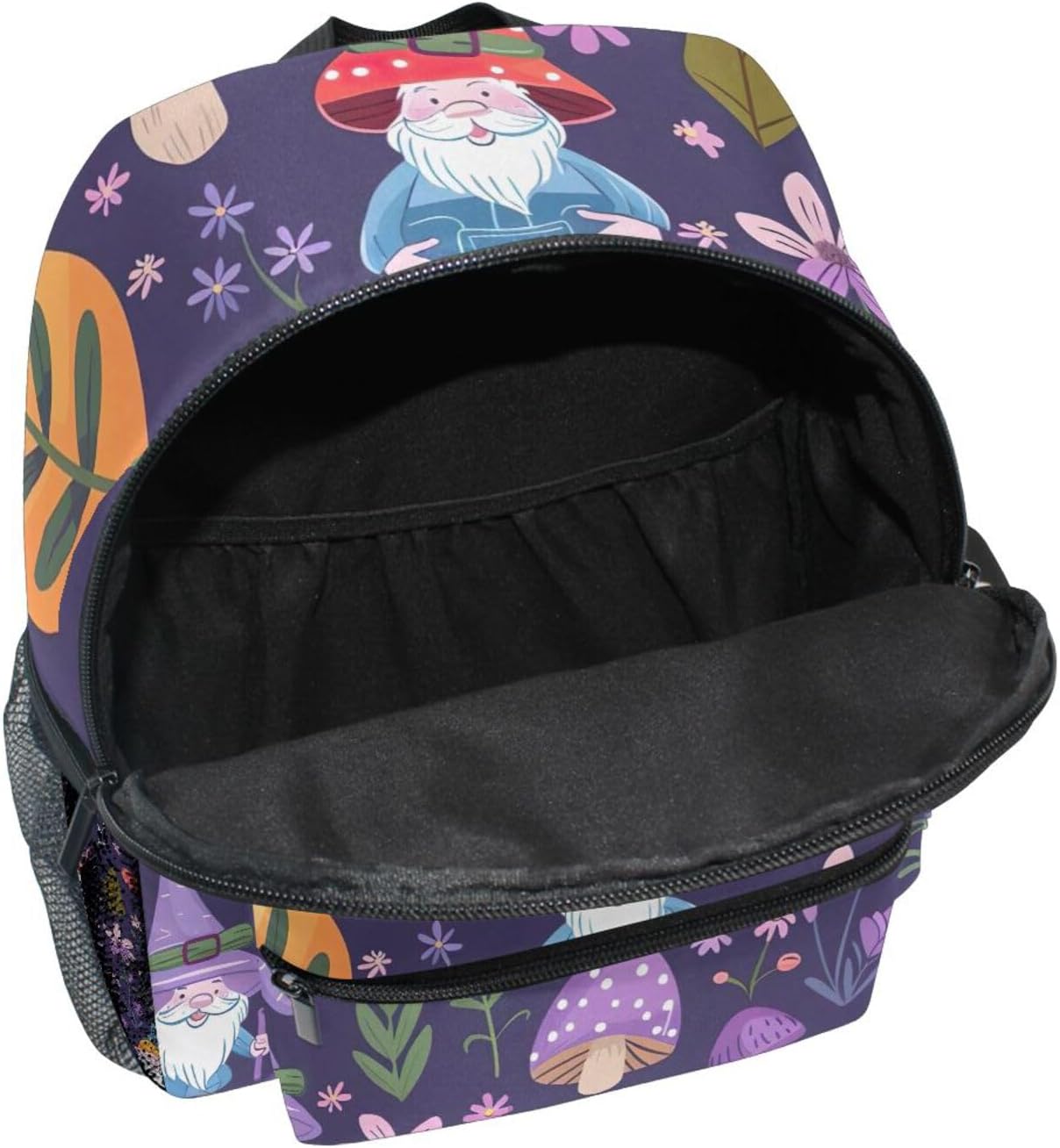 Cute Gnome Purple Backpack for Toddler Girls Boys, Small Kids School Backpacks Travel Backpack, 3-8 Years