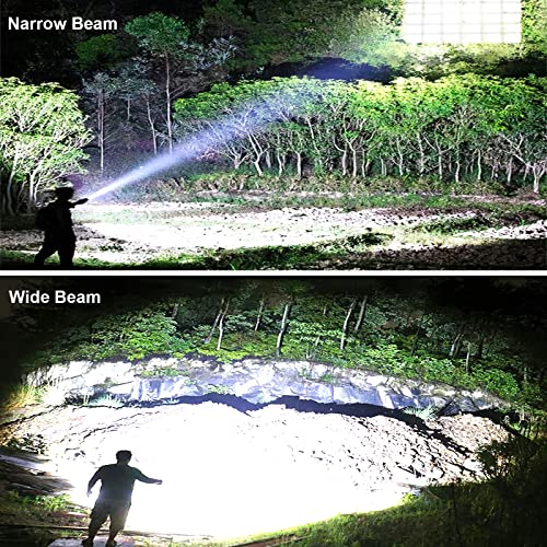 Lemihui Rechargeable Flashlights High Lumens, 100000 Lumen Super Bright Led Flash Light With Usb Cable, 5 Modes Ipx5 Waterproof Handheld Flashlight For Emergency Camping Hiking Biking #TOP4