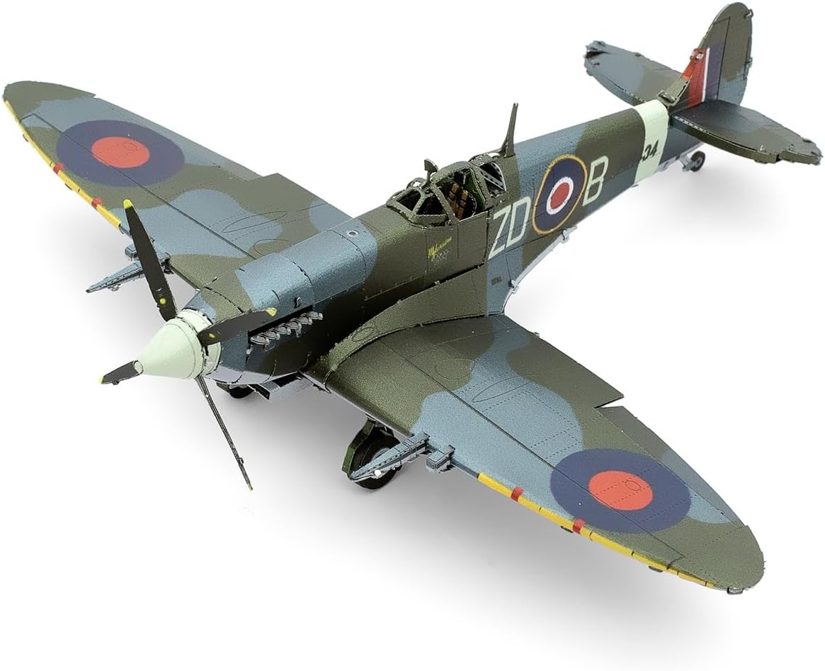 Metal Earth Supermarine Spitfire Color 3D Metal Model Kit Fascinations