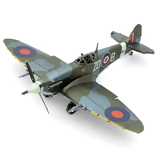 Metal Earth - Modelo de avión Supermarine Spitfire de metal en 3D, Fascinations