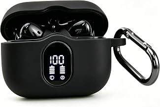 Funda LEFXMOPHY para auriculares inalámbricos Btootos A90 Pro, protector negro, piel de silicona