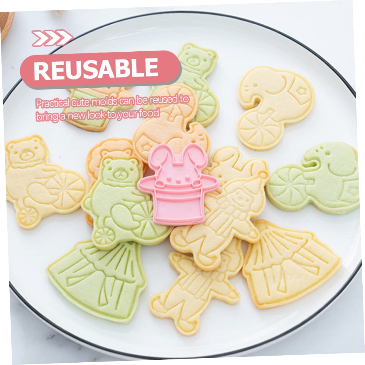TOPBATHY 30pièces Emporte Plastique De Forme De Pour Biscuits Outils De Pâtisserie Amusants Pour Cookies Et Fondant