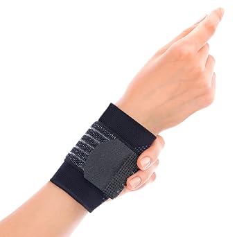 invera Adjustable Wrist Support Brace, Wrist Wraps for Weightlifting, Compression Brace for Carpal Tunnel, Gym Training, Workout, Pain Relief, Right & Left Hand Large, 1 Unit