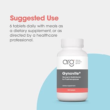 Optimox Gynovite Plus Women's Multivitamin, Postmenopausal, 180 Count