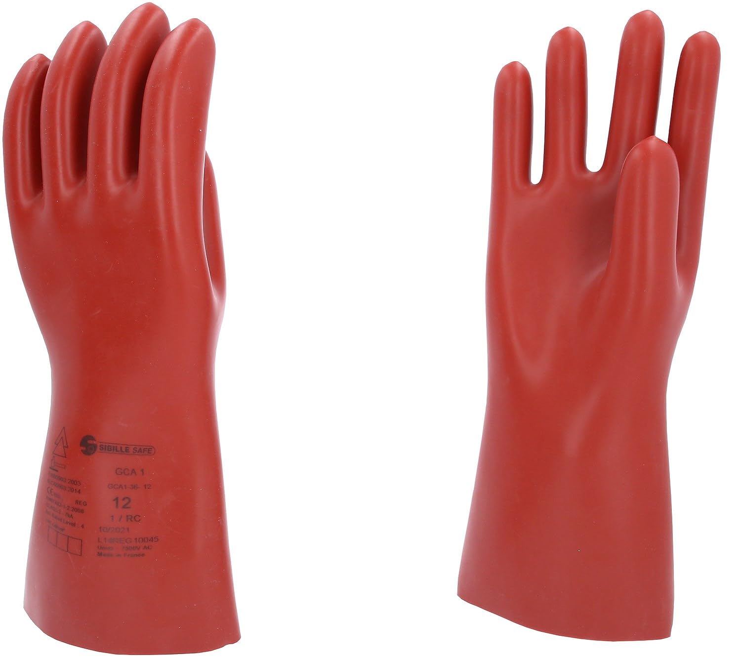 KS Tools 117.0092 Elektriker-Schutzhandschuh mit mechanischem- und Wärmeschutz | Größe 12 | Klasse 1 [7500 V] | rot