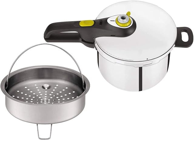 Tefal P2530738 Secure 5 Neo Stainless Steel Pressure Cooker, 6 L, Induction, Silver