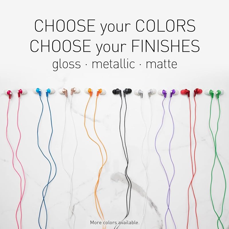 Panasonic ErgoFit Wired Earbuds, In-Ear Headphones with Dynamic Crystal-Clear Sound and Ergonomic Custom-Fit Earpieces (S/M/L), 3.5mm Jack for Phones and Laptops, No Mic - RP-HJE120-KA (Matte Black) image 4