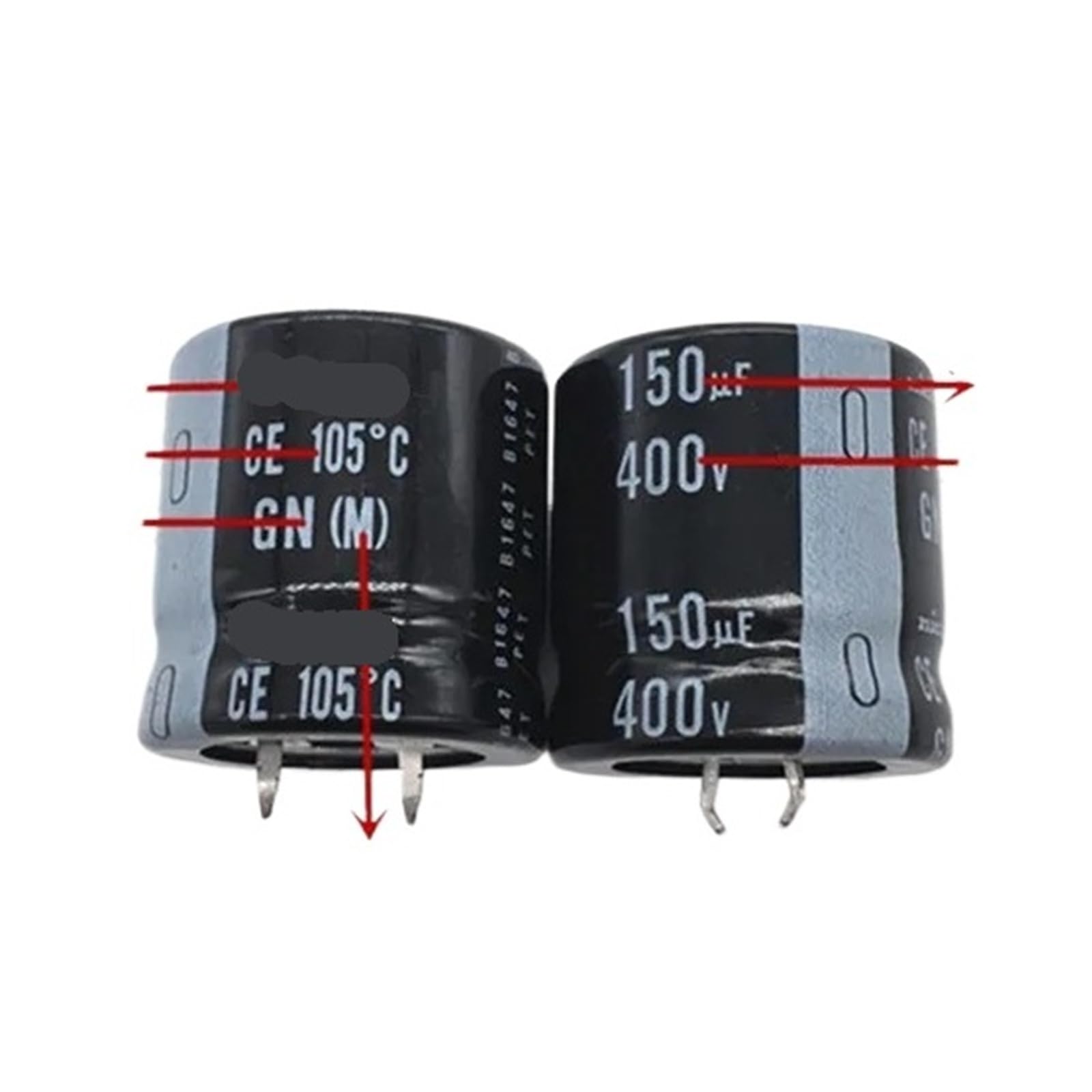 Condensateurs GN/GX 150uf 400V pour réparer l'alimentation de votre téléviseur