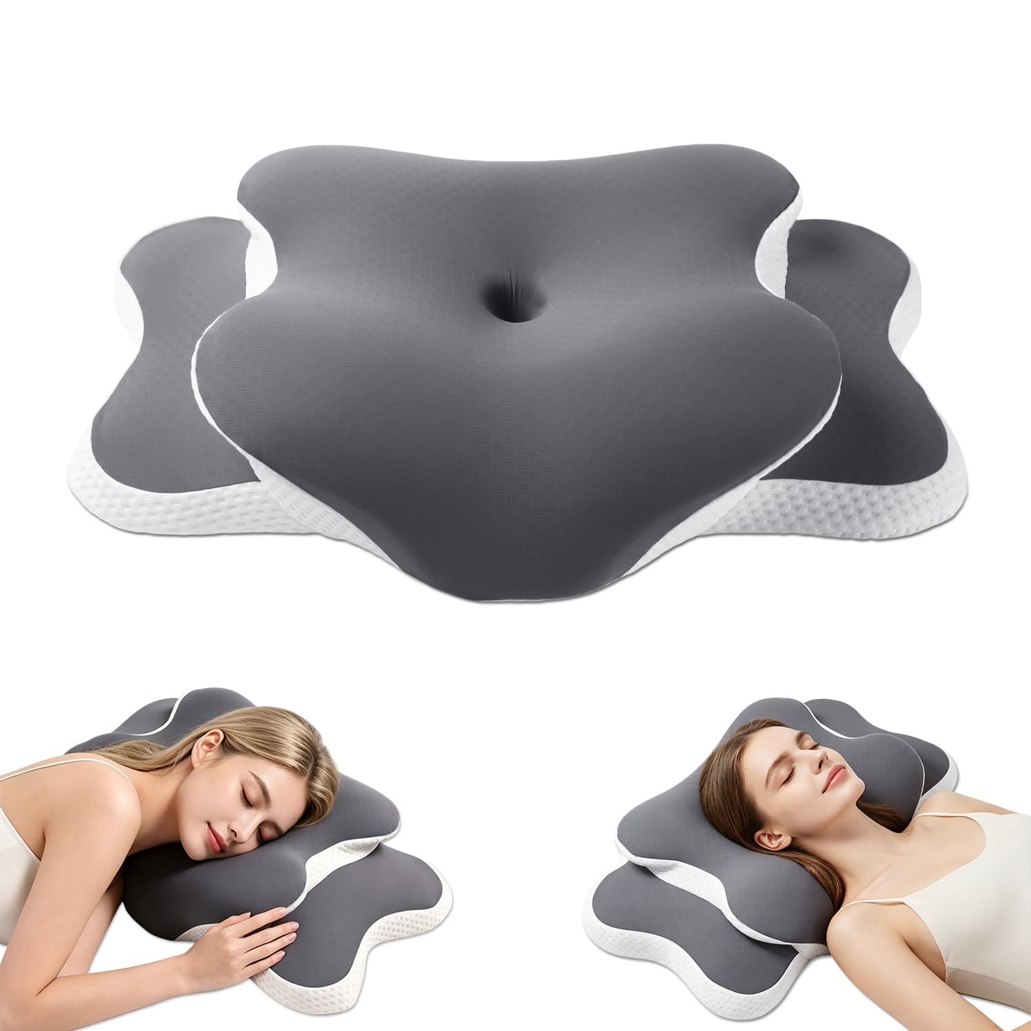 Ergo Pillow for Sleep Apnea, Neck Pain, and Snoring Relief
