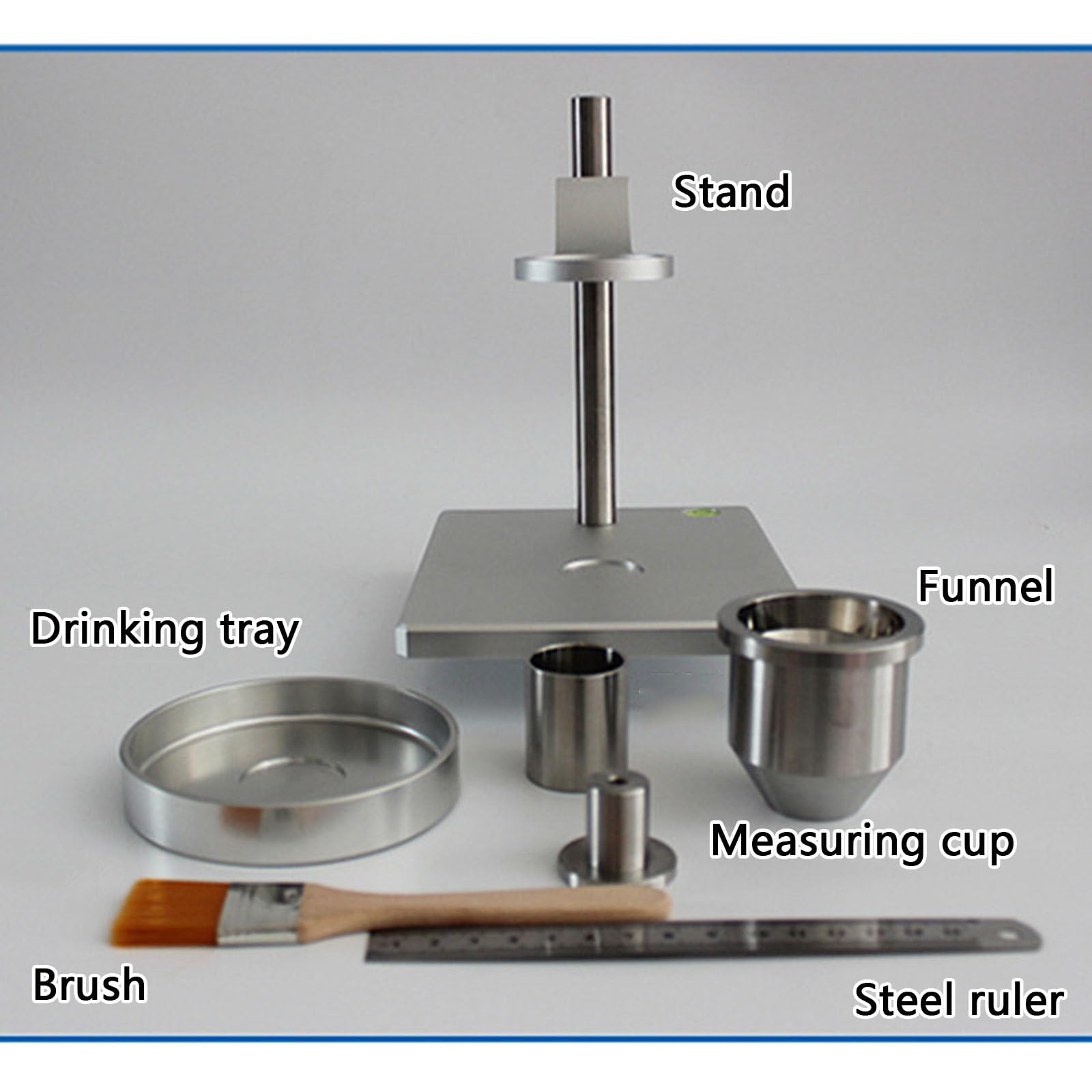 This Powder Bulk Density Tester, Stainless Steel Loose Density Volumeter for Natural Accumulation Testing, Lab Equipment