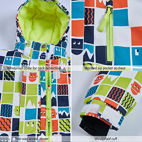 Combinaison de ski enfants chaude ensemble de ski hiver coupe-vent - 6