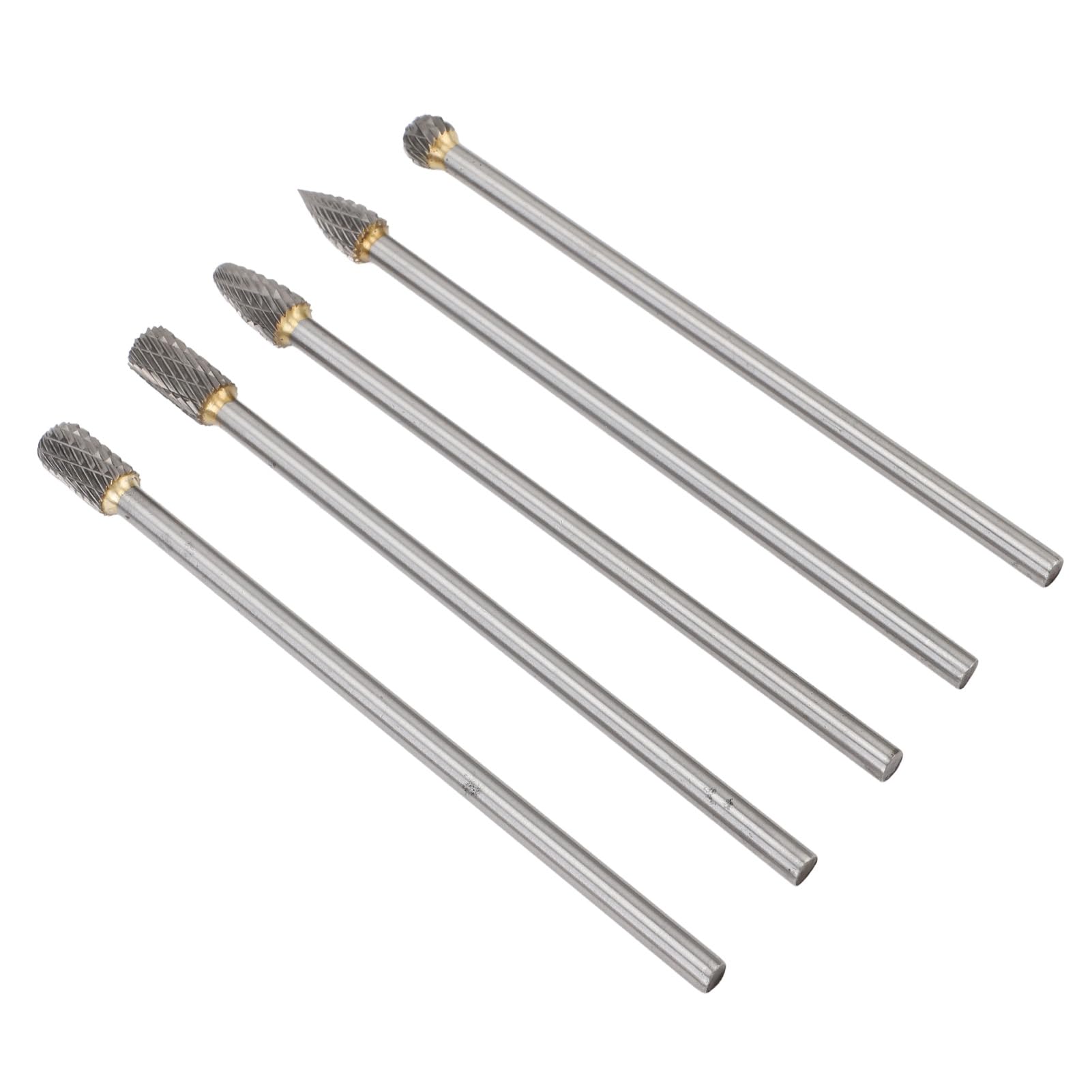 CHICIRIS Wolframstahl-Karbid-Frässtift-Set, 10-teilige Doppelschnitt-Rotationsfeile-Raspel mit 1/8 Schaft, Zum Schleifen von Metall, Holz, Gravieren, Polieren, Schnitzen (6 * 10mm)