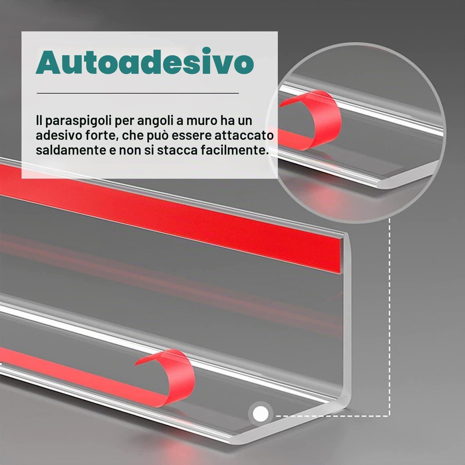 Paraspigoli Profilo Angolare Spigoli Autoadesivo Protezioni Angolari Per Pareti Trasparente Con Nastri, In Plastica 3 Cm Di Larghezza Striscia Di Protezione Dei Bordi, Arredamento Per La Casa Per Inte
