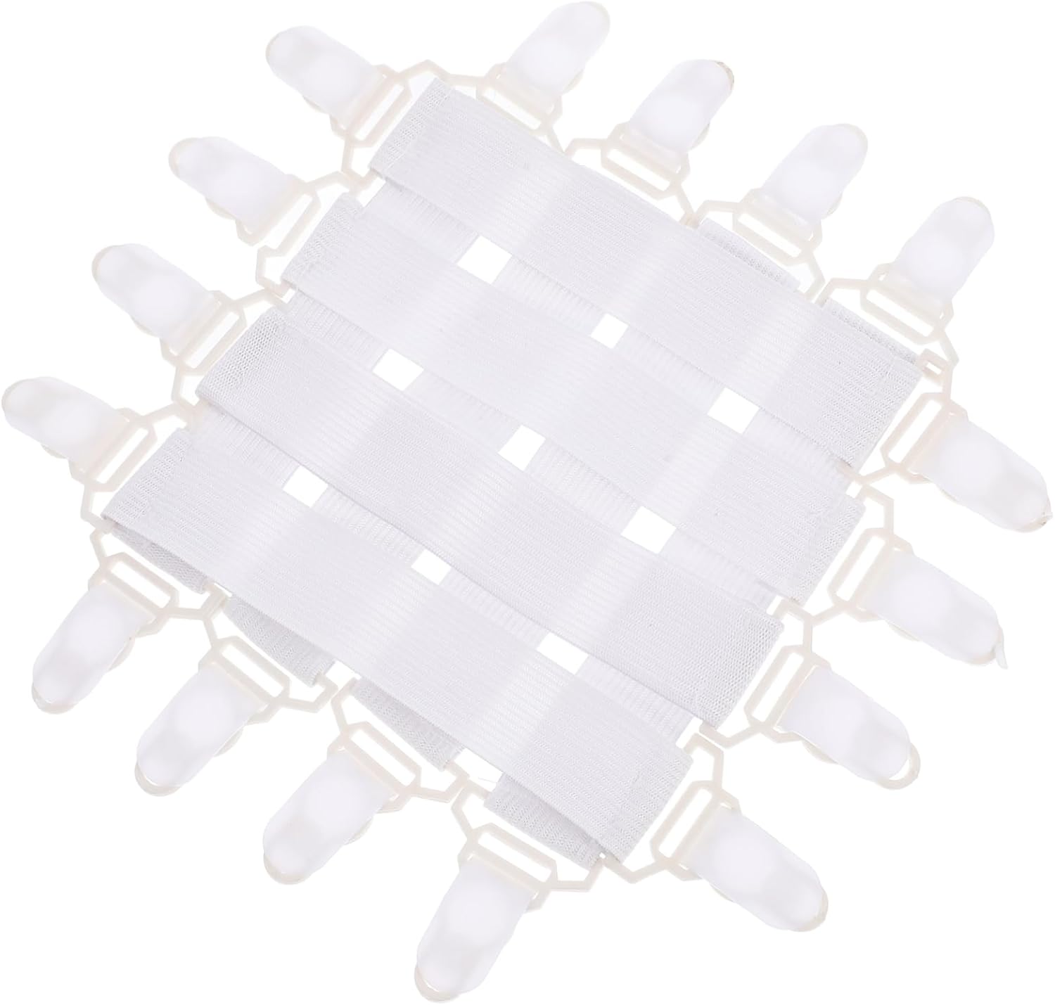 Cabilock 8pcs Bed Sheet Straps Mattress Retainer Bar for Non Slip Mattress Gripper Buckle Fasteners