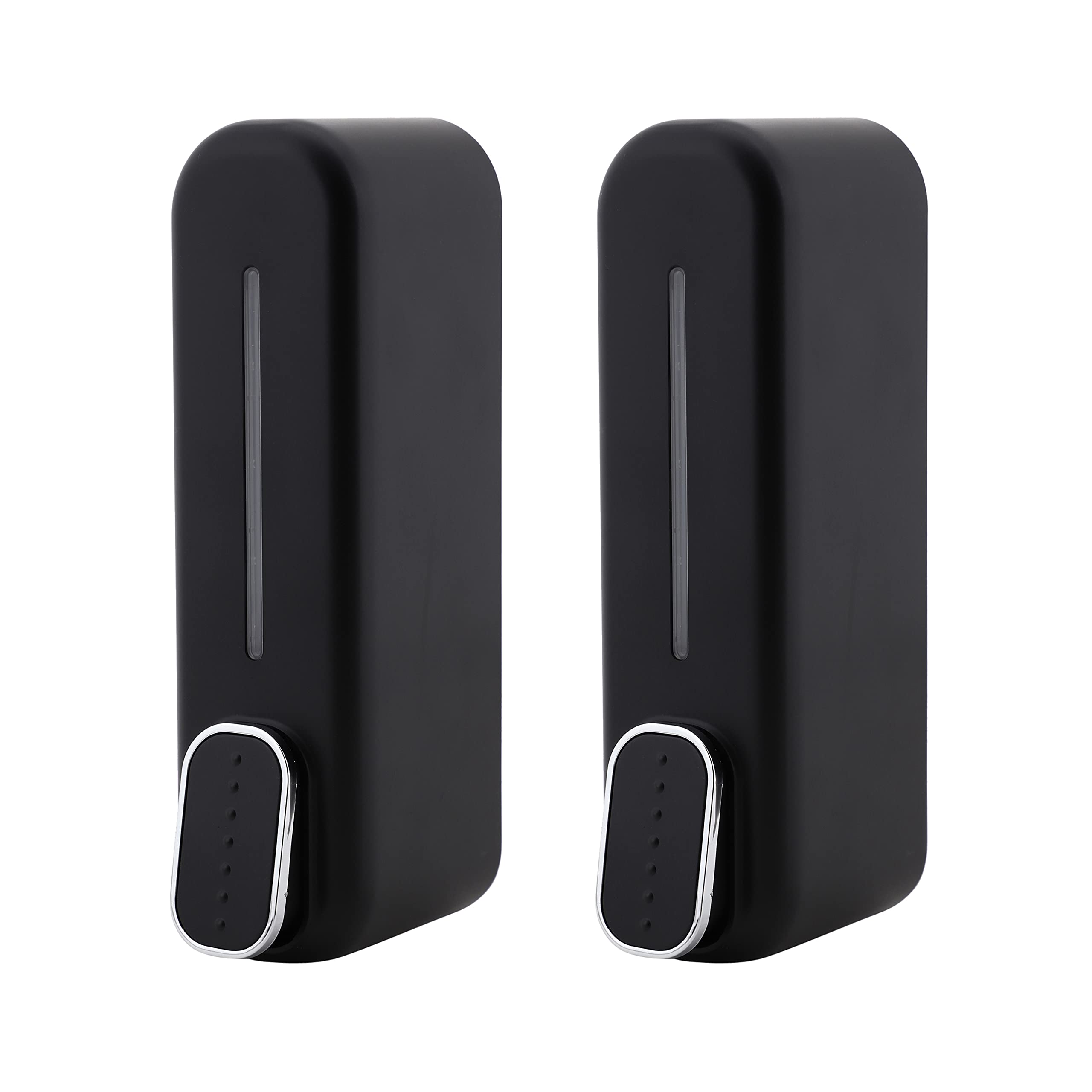 KKD® ABS Plastic Wall Mounted Oval Shaped Soap Dispenser, Leak-Free Multipurpose Liquid Dispenser for Hand Wash, Shampoo, Gel Dispenser for Bathroom/Basin/Kitchen Sink (Black, 300 ml) (Pack of 2) (B0B4X5WR98) Amazon Price History, Amazon Price Tracker