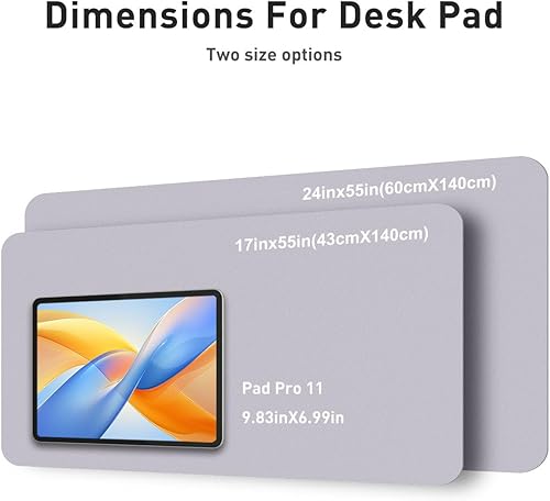 Miniatura 138 de Aothia Tapete protector de escritorio, alfombrilla para mouse, antideslizante, impermeable, de piel sintética, secante de escritorio, para Verde