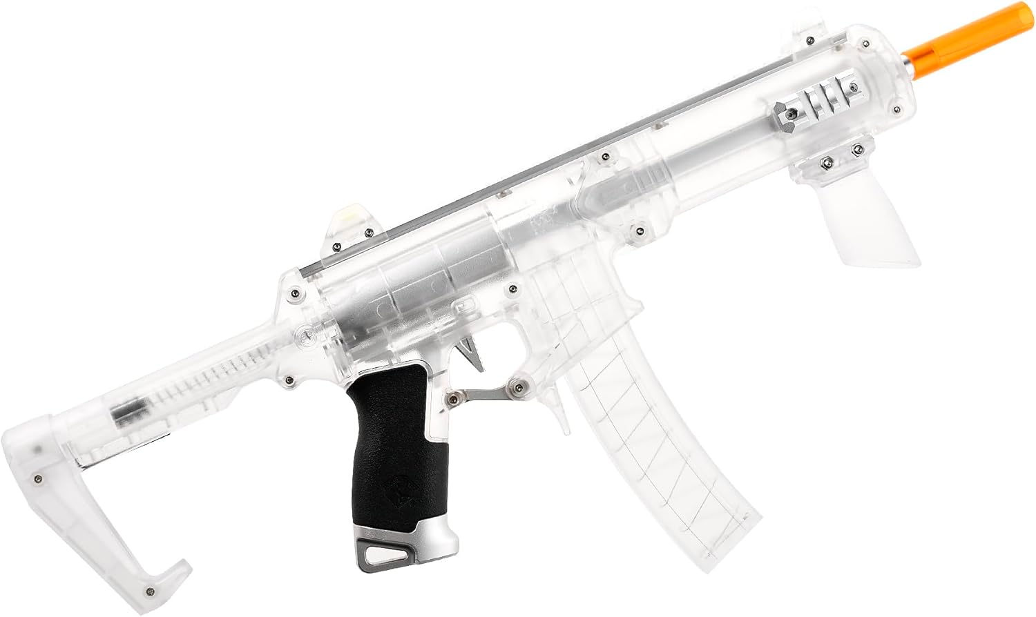 WORKER Seagull Stefan Half Dart Blaster, Short Dart Seriers Outdoor Sport Toys for Teenagers Color Silver