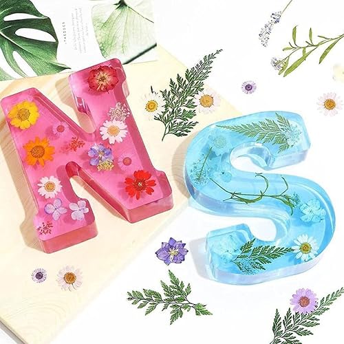 Miniatura 4 de Moldes de letras grandes para resina  Moldes epoxi de letras mayúsculas 3D de 7 pulgadas, moldes de silicona del alfabeto grande de la A a la Z para