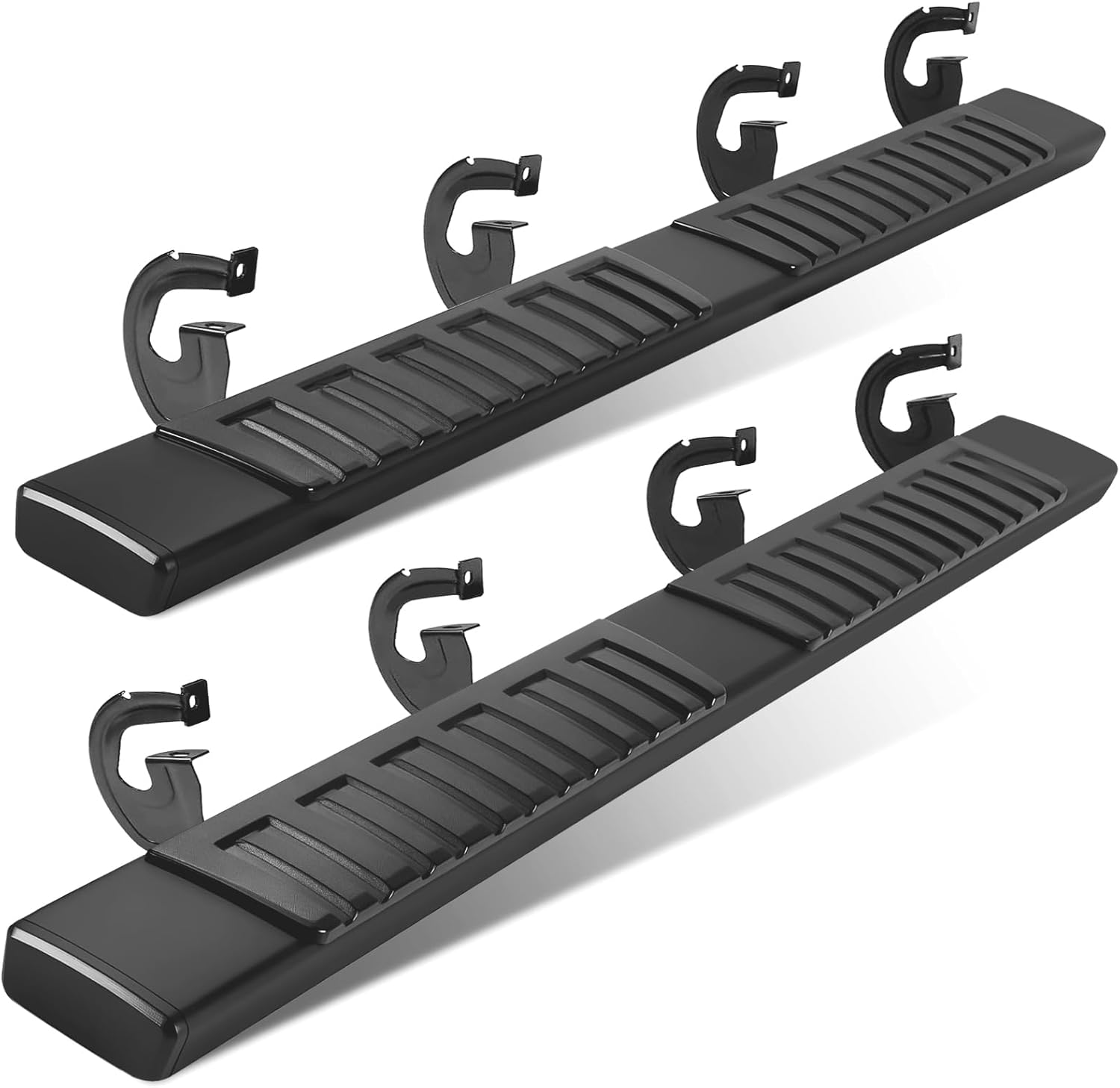 6" Running Boards for Ford F150 2009-2014 Super Cab Black Aluminum Alloy Side Steps Nerf Bars