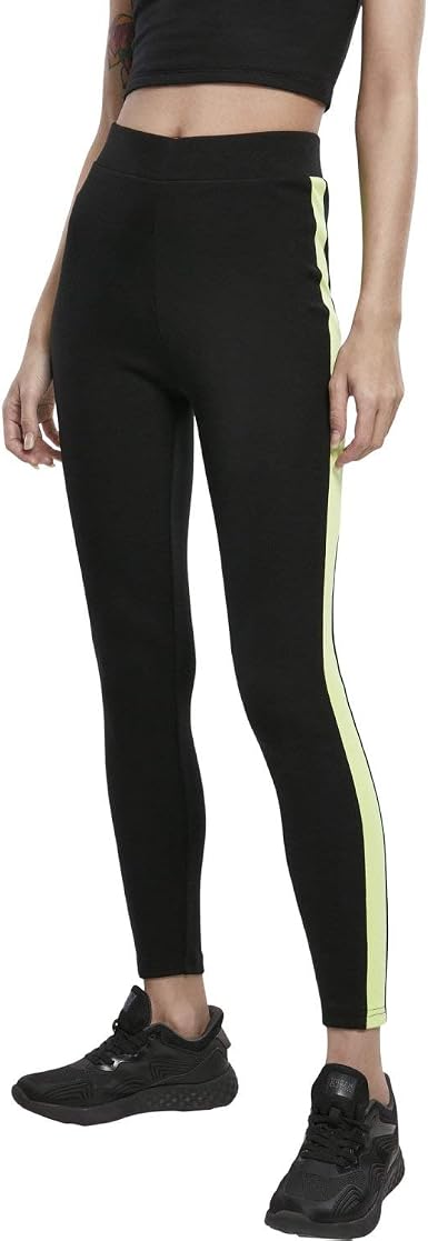 Leggings Ladies Neon Side Stripe Hose 