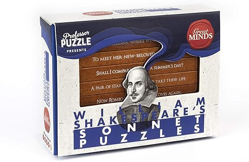 Great Minds Shakespeares Sonnet 3D Brain Teaser Puzzle