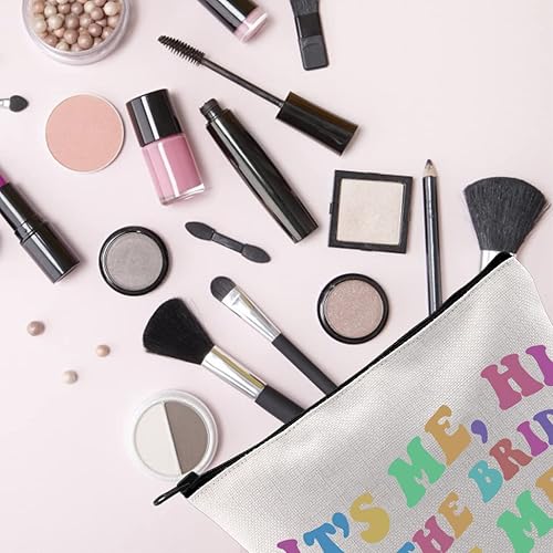 Miniatura 5 de TSOTMO Regalo de novia para esposa, regalo de fiesta nupcial It's Me, Hi I'm The Bride It's Me, regalo para mujeres, Beige, Novia