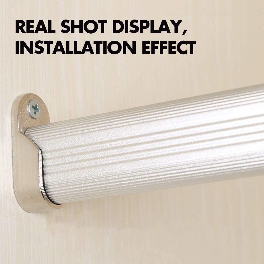 Oval Closet Rod End Supports 15mm x 30mm w/Rear Facing 5mm Pins - Polished Chrome Finish (12 Packs)