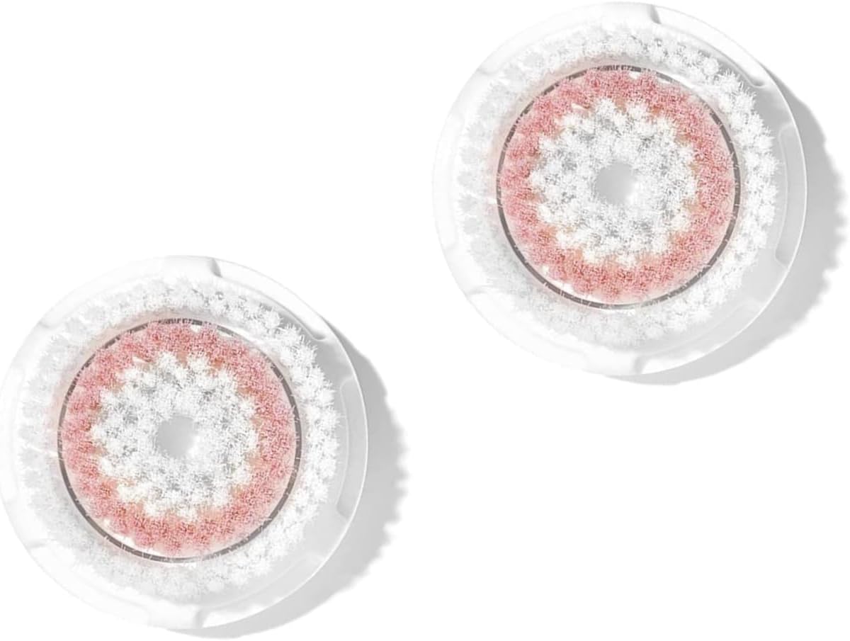 Clarisonic Radiance Facial Cleansing Brush Head Replacement | Compatible with Mia 1, Mia 2, Mia Fit, Alpha Fit, Smart Profile Uplift and Alpha Fit X, Pack of 2 (2Count)