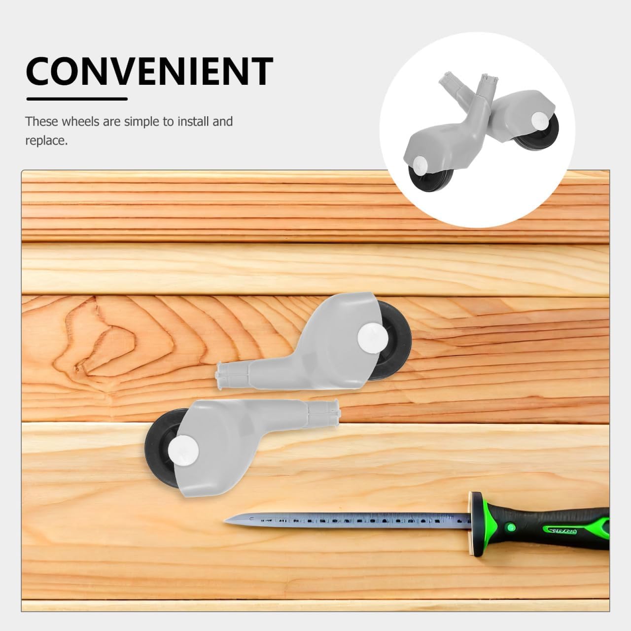 2pcs Swing Car Wheels Replacement Wheels for Smooth Rotation and Easy Installation for Indoor Play