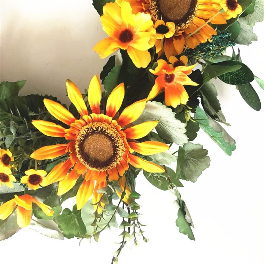 Sun Flower Garland Sun Sunflower Door Decoration Autumn Garland American Simulation Garland