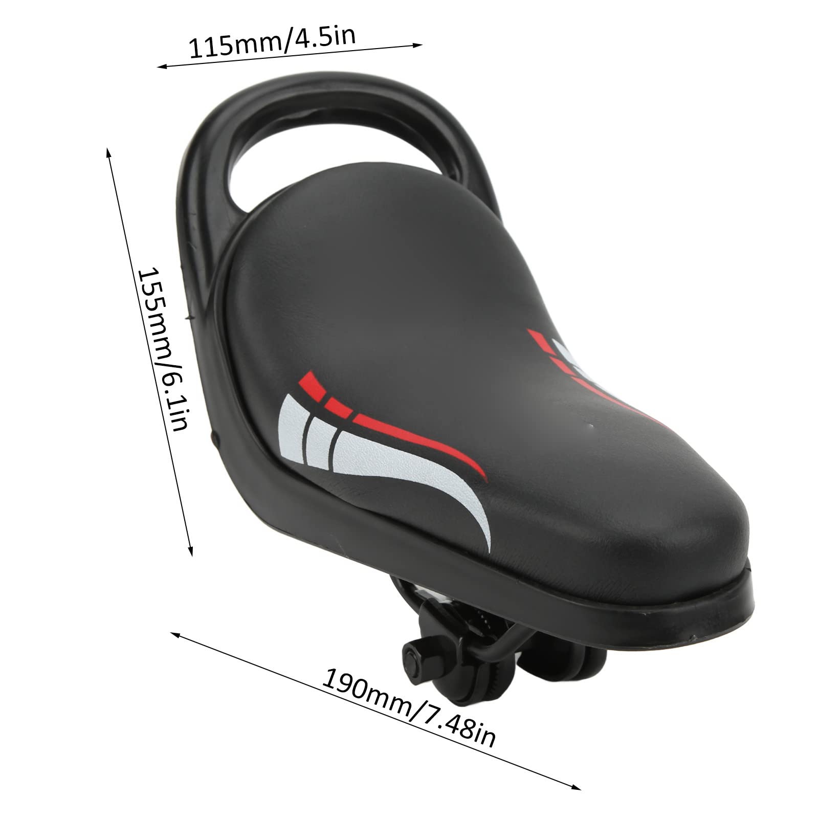 equlup Child Bicycle Seat, Detachable Front Mounted Children Bike Seat Water Proof Handheld Children Bike Safety Seat for Children, Kids, Toddlers