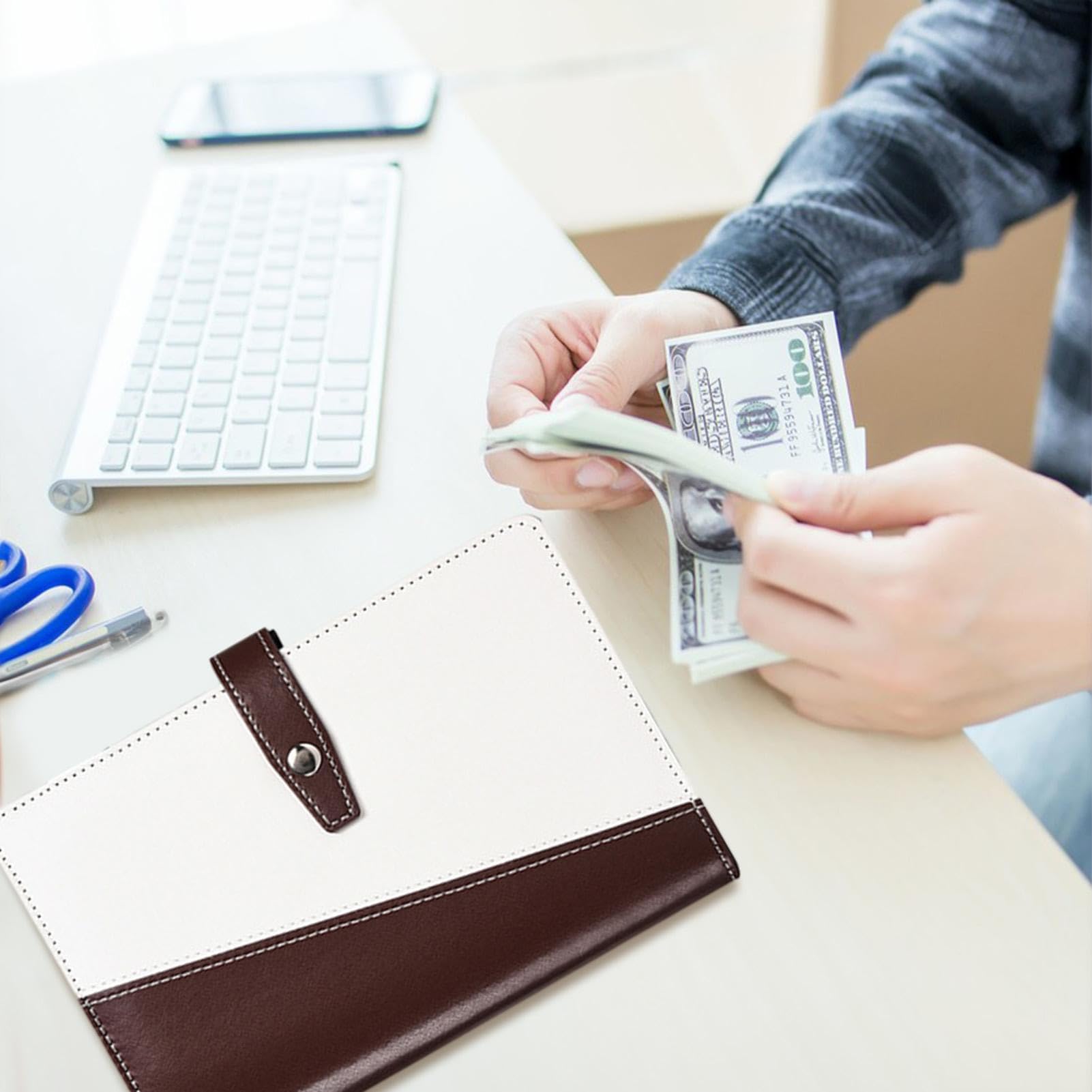 Raccoglitore Budget Con Buste A Cerniera A6 - In Pelle PU, Per Risparmiare E Organizzare Soldi - Foto 2