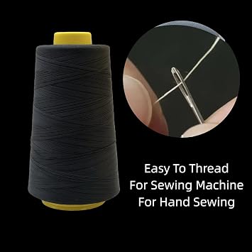 5000 Yards Polyester Black Sewing Thread