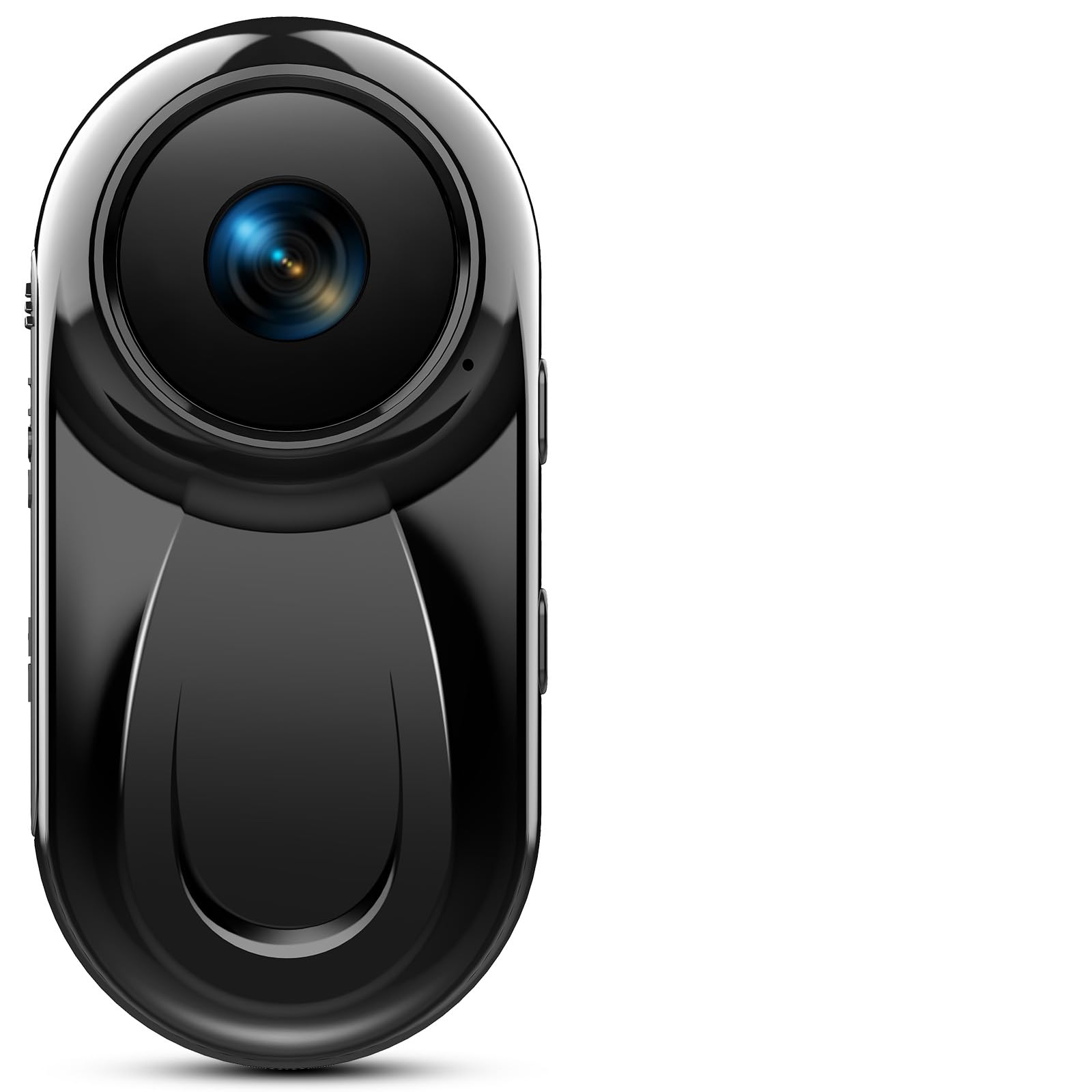 4K Action Camera, 3.5Hrs Battery Life Body Camera Hands-Free Recording, IPX6 Waterproof Portable Vlogging Camera with 1.4" HD Screen, Video Recorder with WiFi for Travel, Cycling, Bloggers Light Black