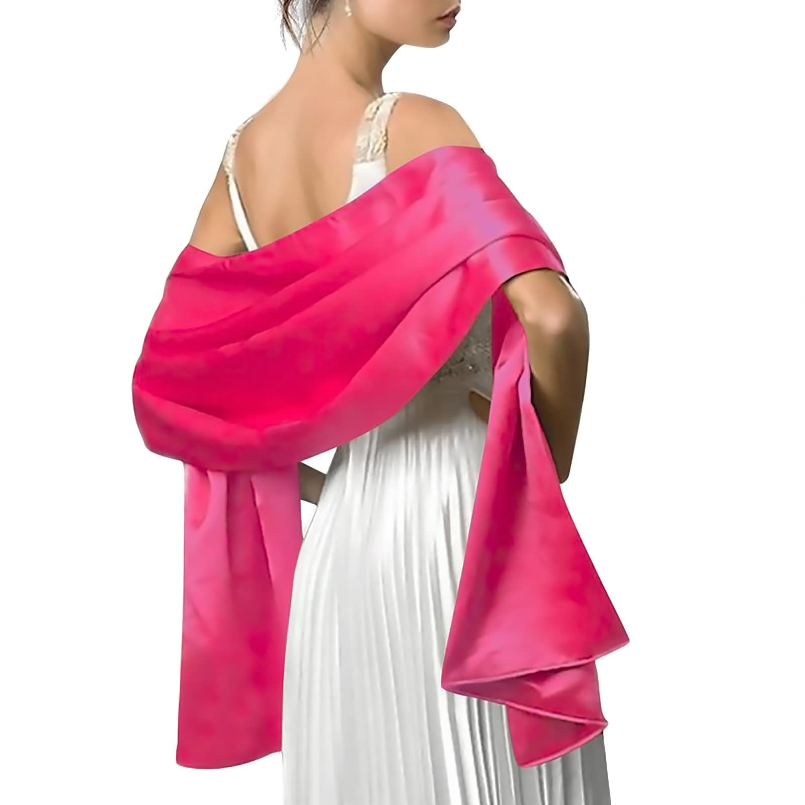 LumiSyne Dames Satijnen, chiffon avondsjaals, zijdeachtig, effen... LumiSyne Dames Satijnen, chiffon avondsjaals, zijdeachtig, effen... LumiSyne Dames Satijnen, chiffon avondsjaals, zijdeachtig, effen... LumiSyne Dames Satijnen, chiffon avondsjaals