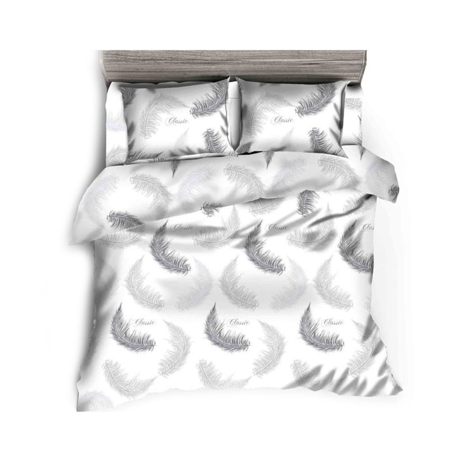 GREATOYAR Juego de Nórdica,Juego de Funda de Edredón, Set de 4 Piezas, 1 Funda Nórdica, 1 Sábana Bajera Ajustable, 2 Fundas de Almohada, 100% Poliéster, Transpirable, para Cama 150cm, Pluma