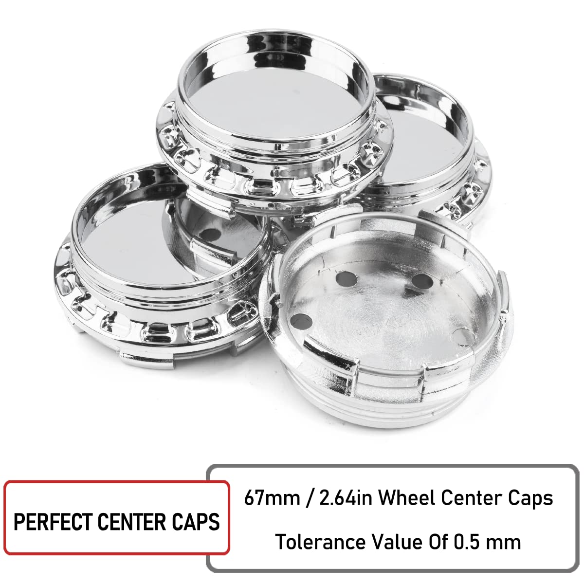 Amazon.co.jp: RTrhinoTuning 4個 67mm ホイールセンターキャップ Rays