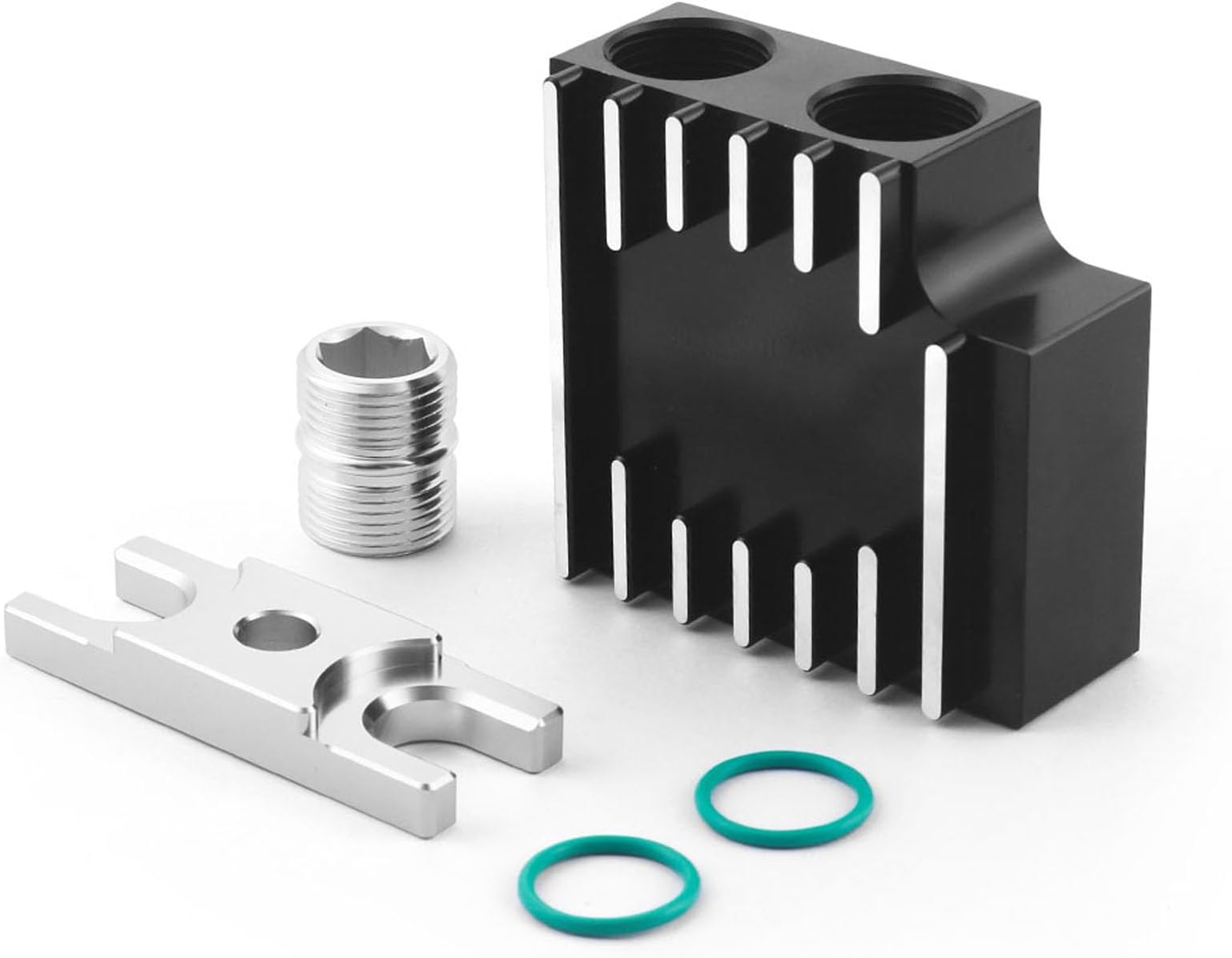 Thermal Bypass Valve Upgrade with Billet Filter Coupler Compatible with 2019+ Dodge Cummins 6.7L with 68RFE or Aisin AS69RC Transmission