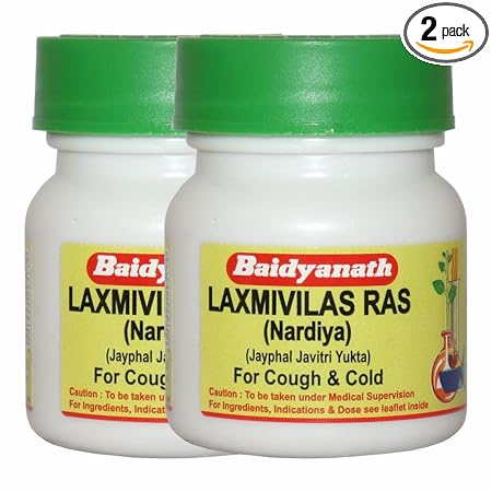 Baidyanath Laxmivilas Ras (Nardiya) - 40 Tablets (Pack Of 2)