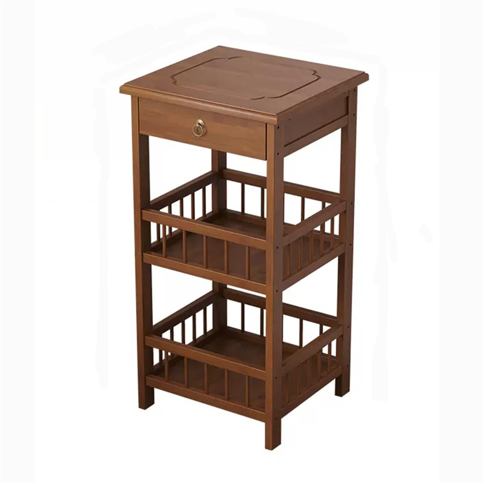 Table de chevet avec rangement en bois et tiroirs de chambre
