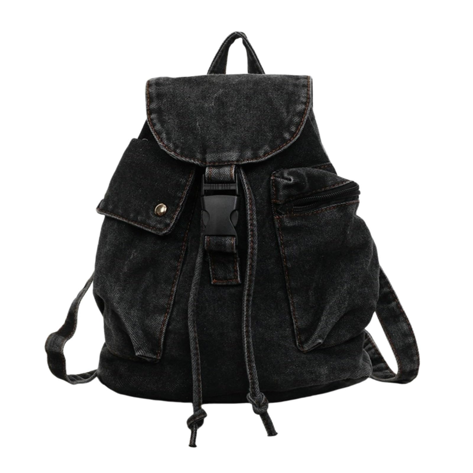 Mochila de vaquero de alta gama en color negro y acabados finos