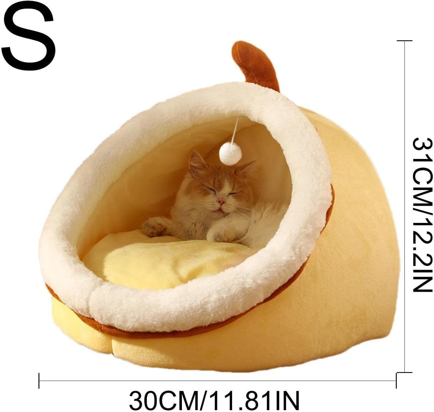 Cuccia gatto Calda Cuccia per gatti Cuccia per gatti Cuccia per gatti Cuccia per gatti Cuccia per gatti semichiusa con rimovibile Cuccia cane Morbida (Color : D, Size : 30 * 30 * 30cm)