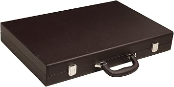 19-inch Premium Backgammon Set - Dark Brown Board