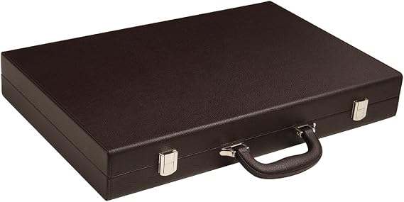 19-inch Premium Backgammon Set - Dark Brown Board